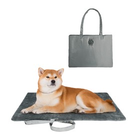 Catalonia Classic Waterproof Dog Mat, Portable Reversible Pet Travel Mat, Pet Cushion Pad with Handle for Small Medium Dogs Cats, Indoor or Outdoor