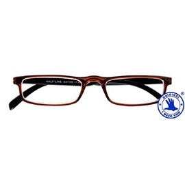 I Need You Half-line G31100 Plastic Glasses with Spring Technology Brown/Black + 1 Dioptre