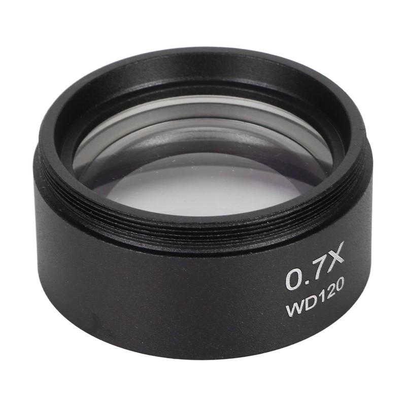 0.7X Stereo Microscope Objective Lens HD Large View Metal Auxiliary
