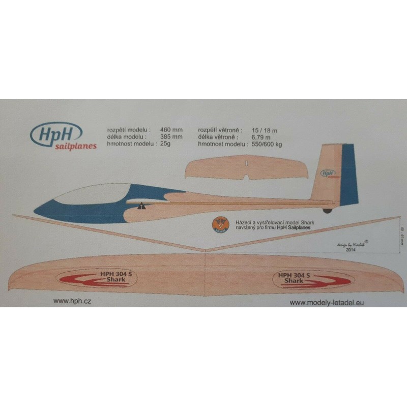 CraftyProducts Twin Shark Model Sailplane Plywood and balsa Chuck Glider