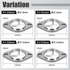 FUKUMIDO Muffler Flange Motorcycle Welding Silencer Bracket Stainless Steel Muffler