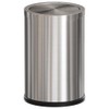 LEASYLIFE Brushed Nickel Bathroom Trash Can,Stainless Steel Garbage Can with