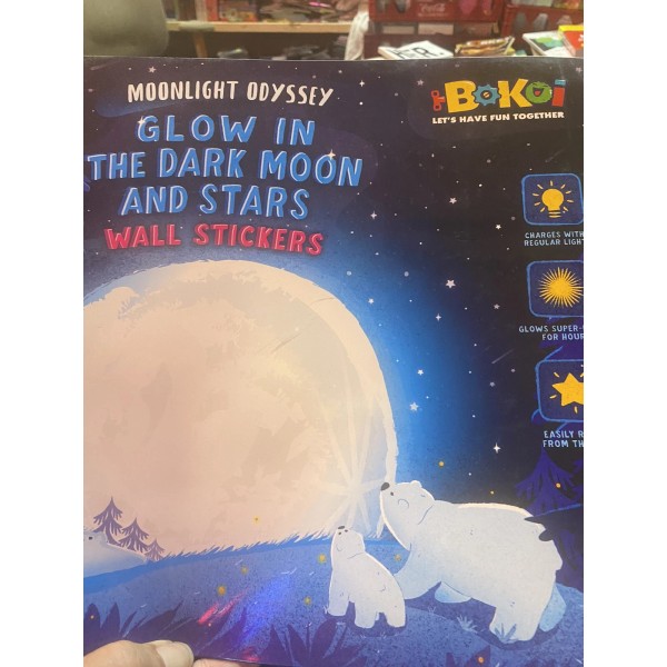 Unbranded Ultra Glow in the Dark Stars/dark Moon Wall Stickers