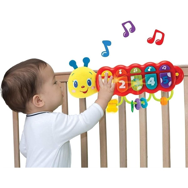KiddoLab Lira The Caterpillar: 6 Month Baby Toys & Baby Toys 4-6 Months Essential, Crawling Toys for Exploration & Baby Learning Toys Choice, 9 Month Old Baby Toys & 12 Month Toys