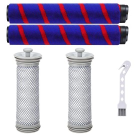 KingBra 2 Pre Filters and 2 Roller Brushes Vacuum Replacement Parts Accessories Compatible with Tineco A10/A11 Hero A10/A11 Master PURE ONE S11 Cordless Vacuum Cleaner