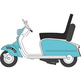 Oxford Diecast 76SC001 Scooter Blue/White