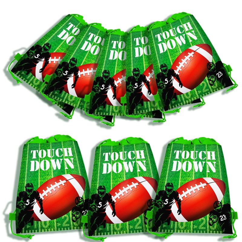 12 Pcs Rugby Drawstring Bag Set Sports Backpack Storage Bags