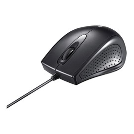 Buffalo BUFFALO Wired 3 Button IR Optical Mouse Black BSMRU055BK