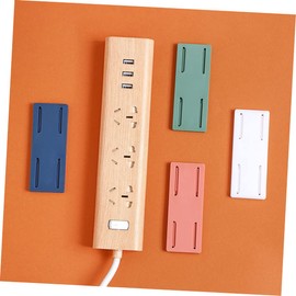 Vaguelly 8pcs Power Strip Holder Wall Mount Cord Organizer Strip Winder Cord Hider