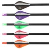 HNZMDY 30" Pure Carbon Arrows Archery Practice Hunting Arrows Spine