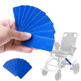 Electric Wheelchair Reflective Stickers, 10 PCS High Visibility Reflective Tape Waterproof Reflective Strips Safety Reflective Tape for Wheelchair (Blue)