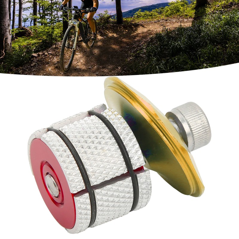 Bike Headset Expander Stem Top Cap Aluminum Alloy Compression Plug