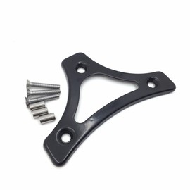 SMT-Gloss Black Sissy Bar Backrest Pad Mount Kit w Plate Compatible With 09 17 Harley Touring [B01M4ORNIQ]