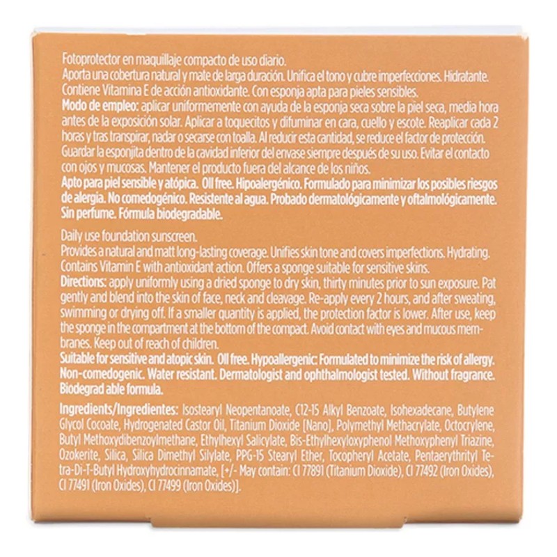 Isdin Fotoprotector Facial Compact Bronce Spf 50+, 10g