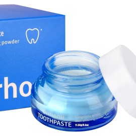 Orrhomi Toothpaste Whitening Powder, Stain Removal, Natural Teeth Whitener. Mint Flavor