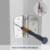 HOSOM 2 Pack 4 Inch Self Closing Door Hinges, Spring
