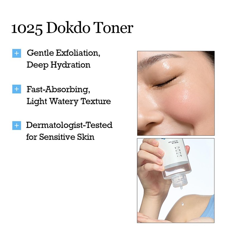 ROUND LAB 1025 Dokdo Toner 6.76 Fl Oz, Oil Control