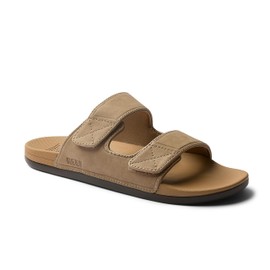Reef Men's Cushion Tradewind SL Slide Sandal, Tan, 11