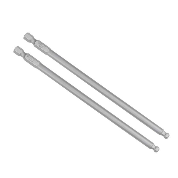 sourcing map 2pcs Ball Head Hex Bits 1/4 Inch Hex