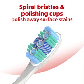 Colgate 360° Optic ning Toothbrush, Soft, White, 2 Count