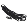 Fine Shoelaces, Black, Total Length 39.4 inches (100 cm)