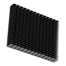 Disipador de Calor Enfriador de Aluminio Radiador Disipador de Calor de Refrigeración 150x120x20 Mm para Placa PCB Amplificador de Potencia de CPU (Negro)