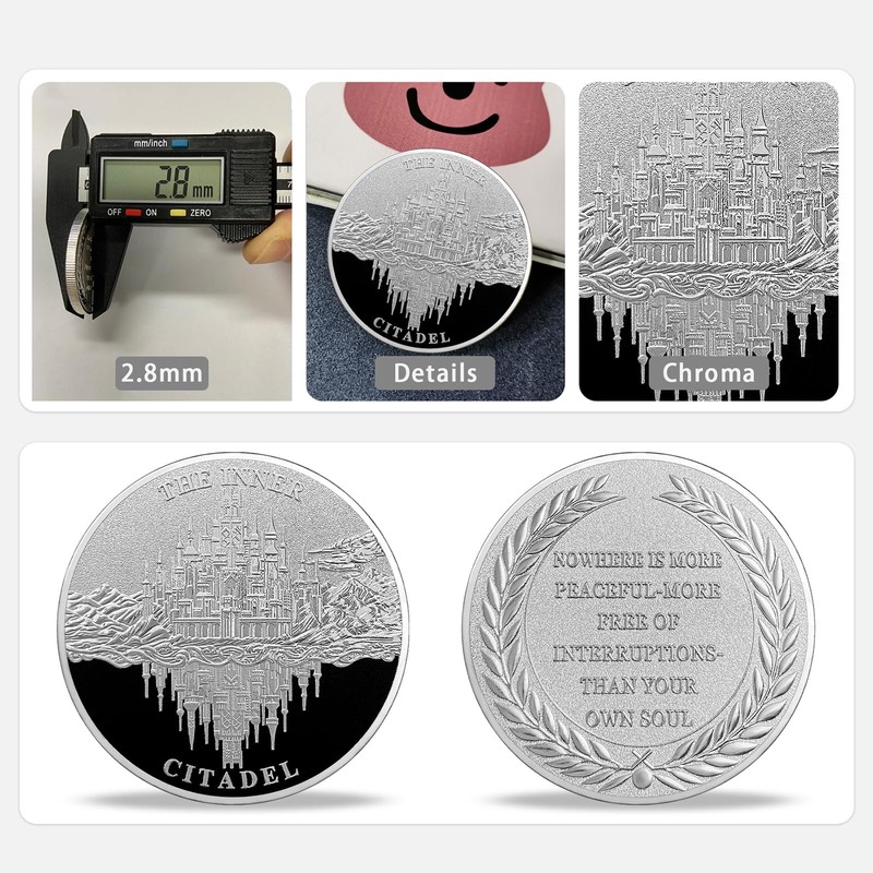 AtSKnSK Artisan Asymmetrical Coin Challenge Coin (Asymmetrical Castle, Piece, 1)