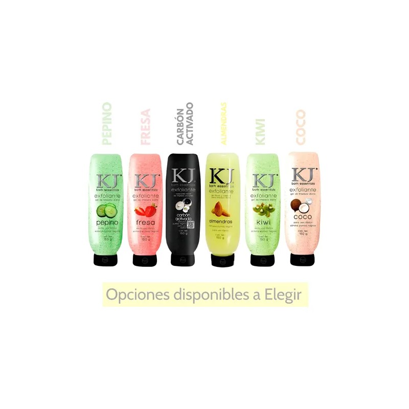 Exfoliante Facial Y Corporal En Gel Kj Con Extracto Natural