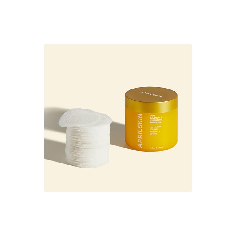 APRILSKIN [APRILSKIN]Real Calendula Hyaluronic Toner Pad (60ea)