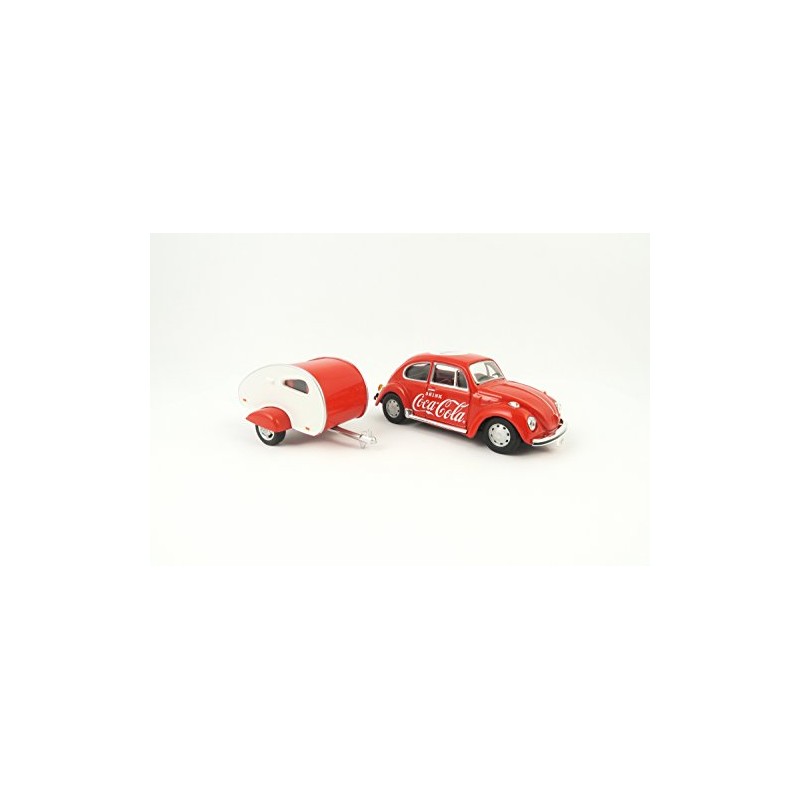 Motor City Classics 1967 VW Beetle Car with Teardrop Trailer