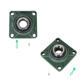 kimllier 2Pcs UCF208-24 1-1/2 Inch Bore Bearings Iron & Steel Self Alignment Pillow Block Bearings 4 Bolt Pillow Block Flange Bearing