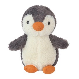 LGWJHCY Penguin Bear Plush Toy, 23 cm Penguin Bear Soft Fur Penguin Bear with Hood Paw Print Plush Toy Cuddly Toy Gift (Grey)