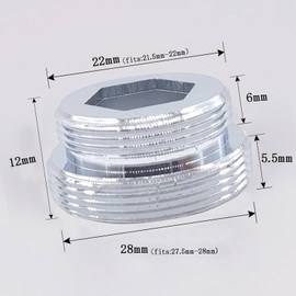 Faucet Aerator, 360° Large Angle Rotating Faucet Extender, Dual-Function Faucet Sprayer Attachment, with M22 or M24 Kitchen and Bathroom Sink Aerator