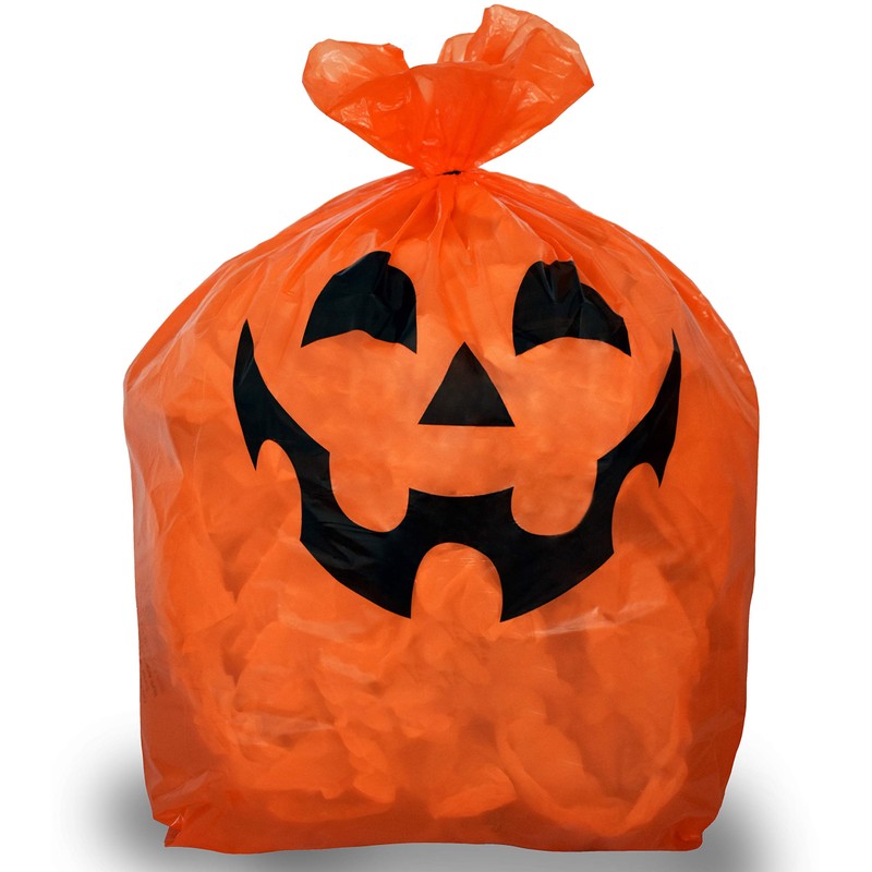 Skeleteen Pumpkin Leaf Bags Decorations - Jack O Lantern Outdoor