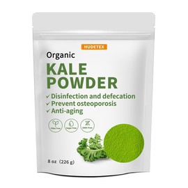 Hudetex Kale Powder Organic - Green Juice Powder for Kale Drink，Supports Immune System & Digestive Function,Keep Youth,Rich in Dietary Fiber & Mineral, Vegan, 8oz