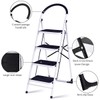 Nightcore 4 Step Ladder Folding Step Stool Platform, Multiuse Stepladder