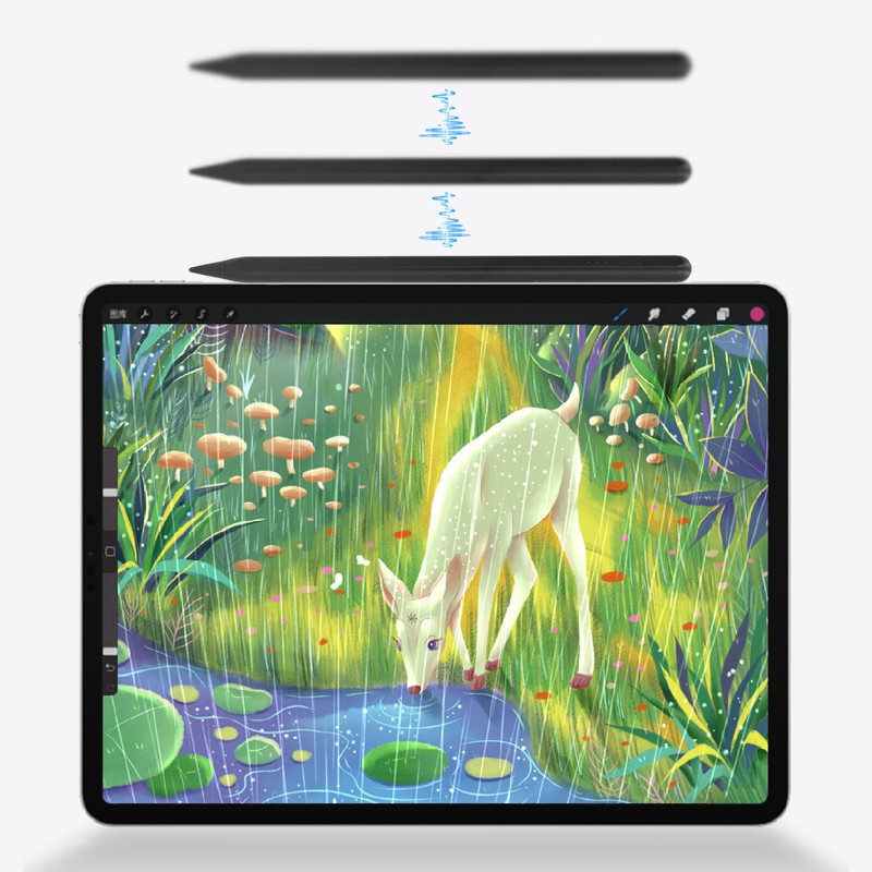 Stylus Pen Palm Rejection Tilt Sensitivity Tablet Pen 3 Lights