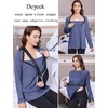 Deyeek Post Shoulder Surgery Shirts for Women Full Tear Away
