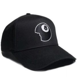 ATEBALL “BLACK8UT”  A Frame SnapBack Hat (Black)