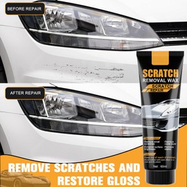 2025 Upgraded Car Scratch Removal Wax, Scratch Remover for Vehicles Deep Scratches, Car Scratch Remover Kit with Sponge for Car Paint Polishing & Repair (2 Set)