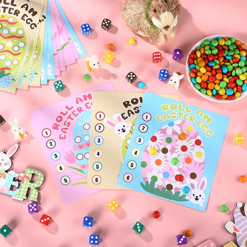 Soulchen 30 Sets Easter Games Spring Party Activity Egg Roll