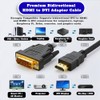 RKINC HDMI to DVI Cable 1.5M, Bi Directional DVI-D 24