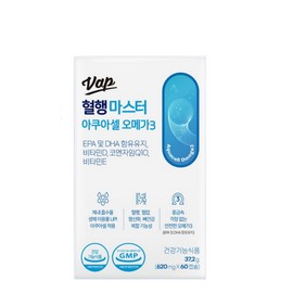 VAP Blood Circulation Master Aquacell Omega 3 620mg 60 capsules x 1 box / VAP 혈행 마스터 아쿠아셀 오메가3 620mg 60캡슐 x 1박스