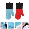 HEALLILY 1 Set 2pcs Microwave Gloves Mitts Baking mitt Bake