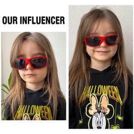 DUCO Sports Polarized Kids Sunglasses Boys Girls Unbreakable Youth Baseball Shades UV400 Protection Age 6-10 K001