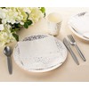 Juvale Silver Foil Party Supplies (Serves 24) Plates, Napkins, Cups,