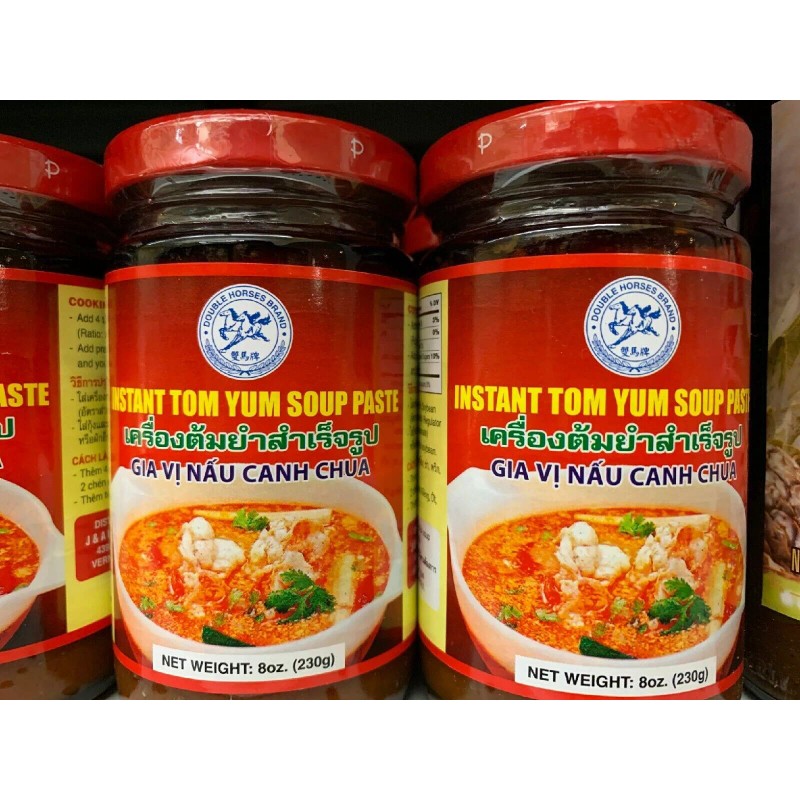 Double Horses [4 Jars x 8 oz] THAI Instant Hot