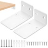 Pack of 2 Shelf Brackets, Invisible Shelf Brackets & Supports,