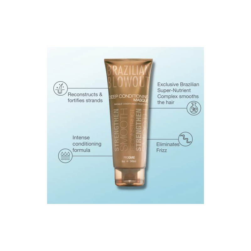 Máscara de acondicionamiento profundo BRAZILIAN BLOWOUT Acai, 8 onzas