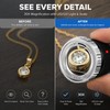 30X Pocket Magnifier for Jewelry & Coins – LED UV